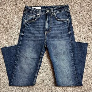 Zara Classic Blue Denim High Rise Jeans